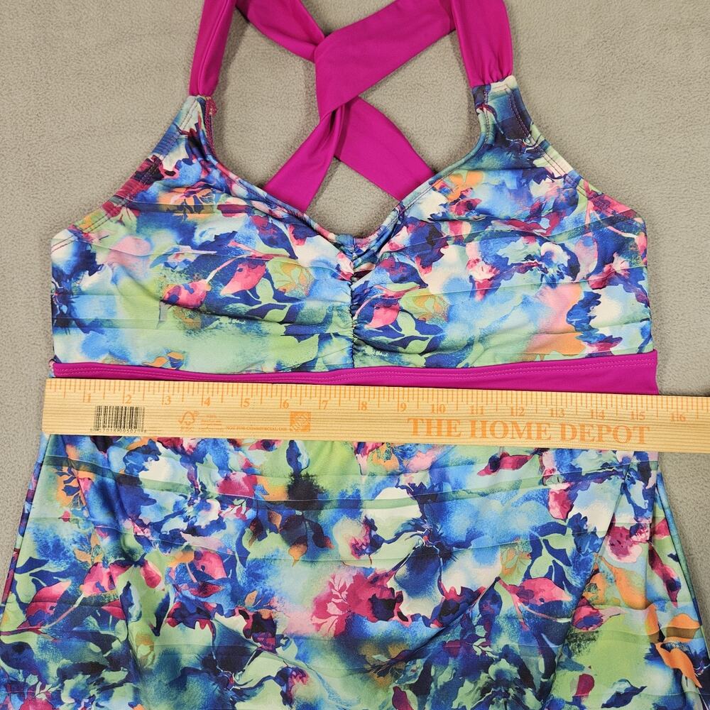 Title Nine Dress Womens M Cross Back Tank Floral Active Hiking Boating Summer - Picture 7 of 9